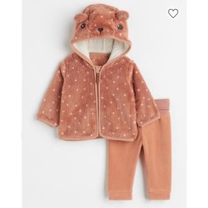3/$20! H&M Baby Fleece & Sherpa Bear Set